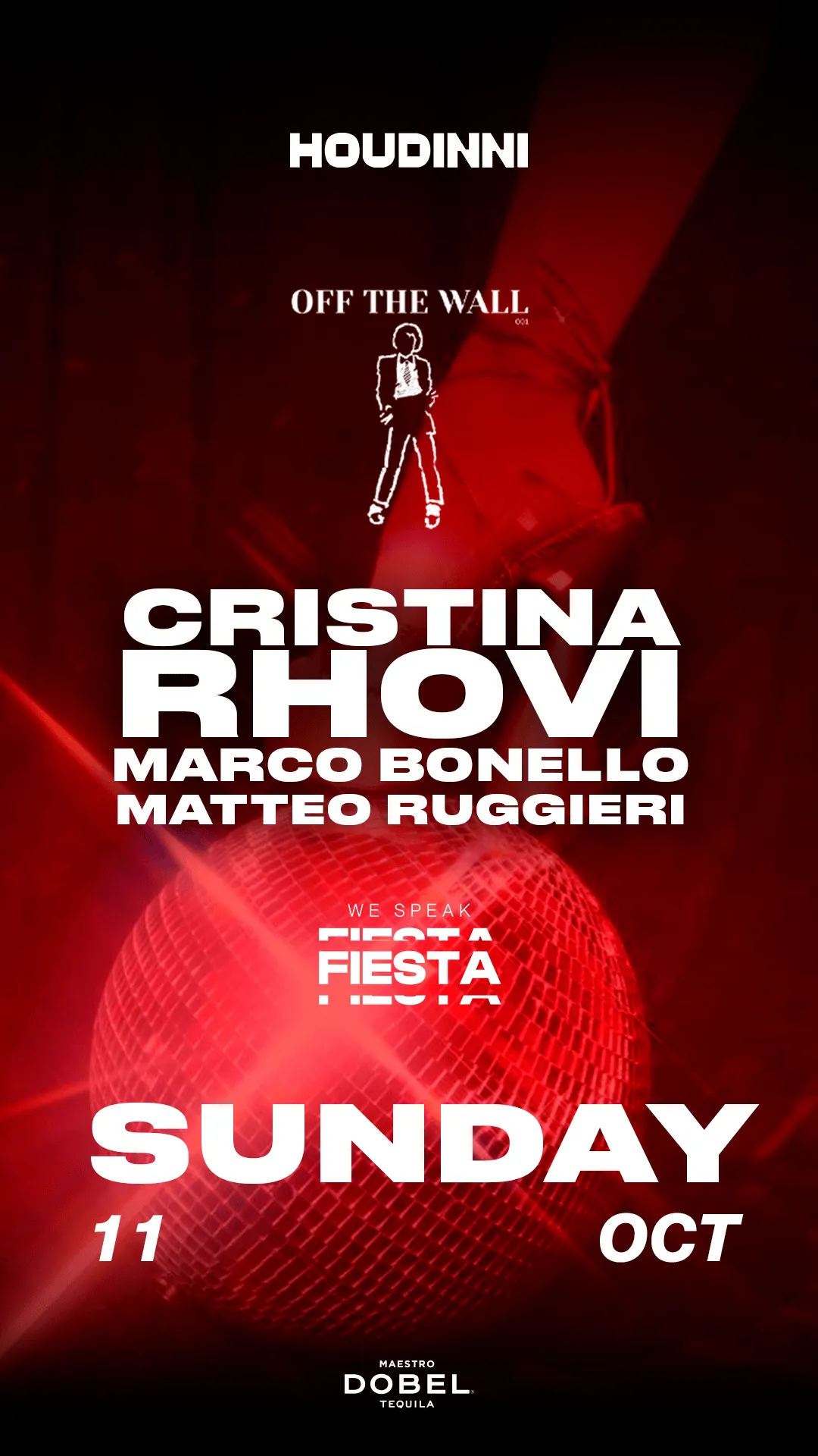 Flyer for HOUDINNI SUNDAYS - OFF THE WALL at Houdinni (Madrid), Sunday 11 October 2026
