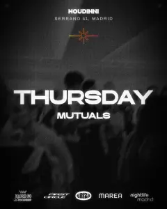 Flyer de HOUDINNI THURSDAYS - MUTUALS en Houdinni (Madrid), jueves 29 de octubre de 2026