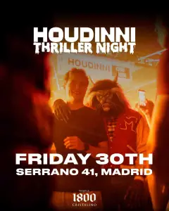 Flyer de HOUDINNI FRIDAYS en Houdinni (Madrid), viernes 30 de octubre de 2026
