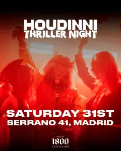 Flyer de HOUDINNI SATURDAYS - HALLOWEEN EDITION en Houdinni (Madrid), sábado 31 de octubre de 2026
