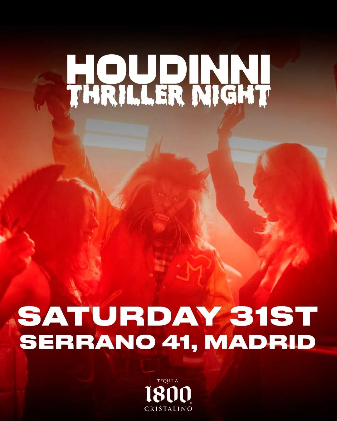 Flyer for HOUDINNI SATURDAYS - HALLOWEEN EDITION at Houdinni (Madrid), Saturday 31 October 2026