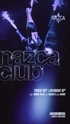 Flyer de SABADO en Nazca Club (Madrid), sábado 10 de octubre de 2026