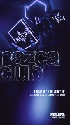 Flyer de SABADO en Nazca Club (Madrid), sábado 3 de octubre de 2026