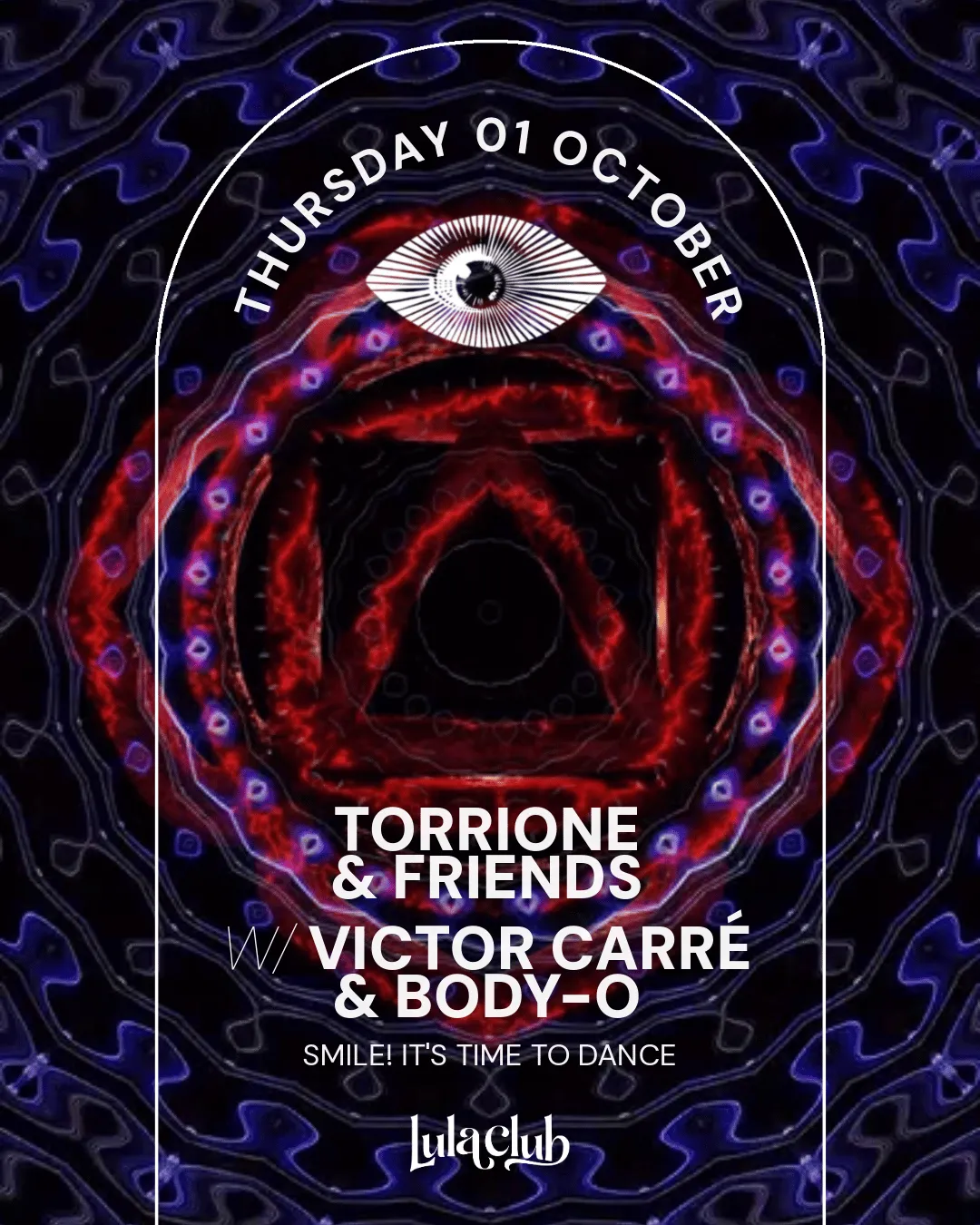 Flyer for TORRIONE & FRIENDS at Lula Club (Madrid), Thursday 1 October 2026
