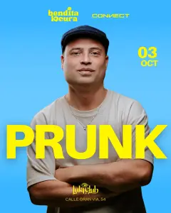 Flyer de Bendita Locura x Connect with Prunk en Lula Club (Madrid), sábado 3 de octubre de 2026