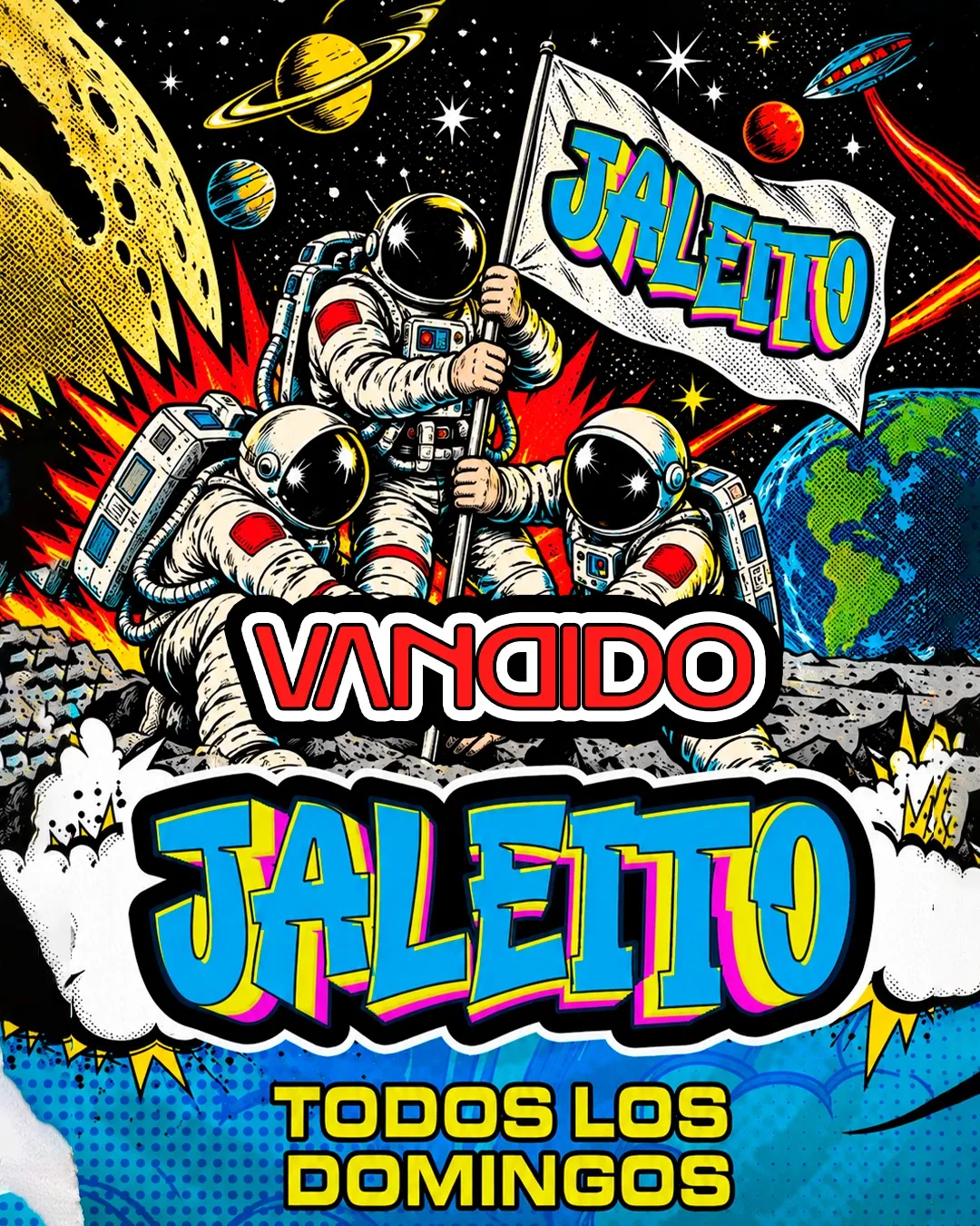 Flyer for JALEITO VANDIDO at Vandido (Madrid), Sunday 1 November 2026