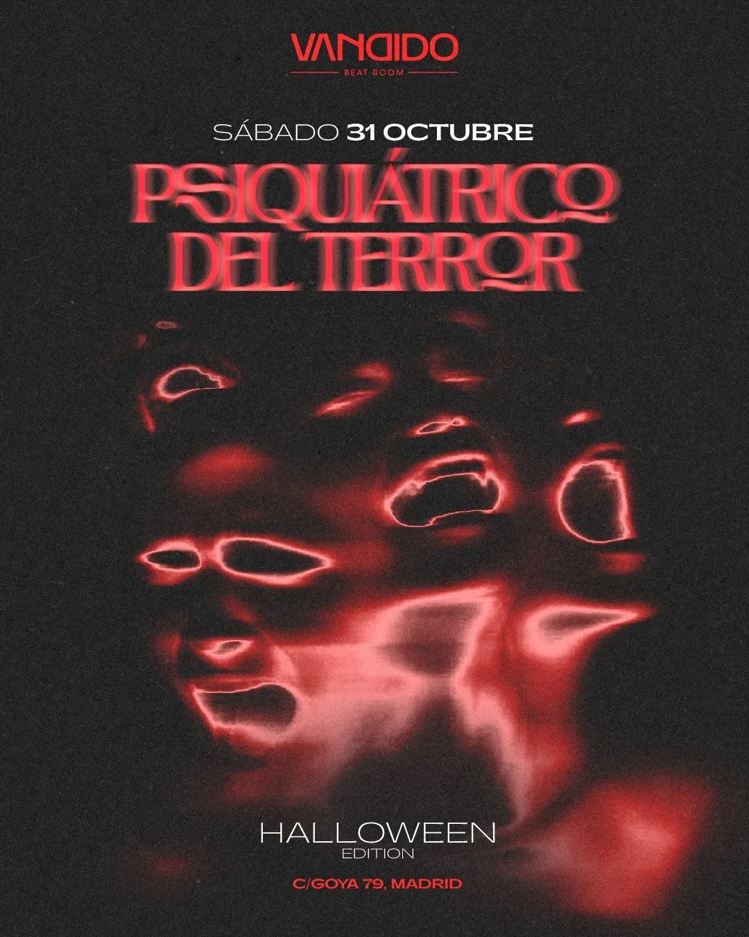Flyer for HALLOWEEN EDITION-VANDIDO at Vandido (Madrid), Saturday 31 October 2026