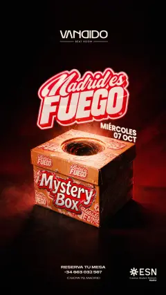 Flyer de VANDIDO by Madrid Es Fuego en Vandido (Madrid), miércoles 7 de octubre de 2026