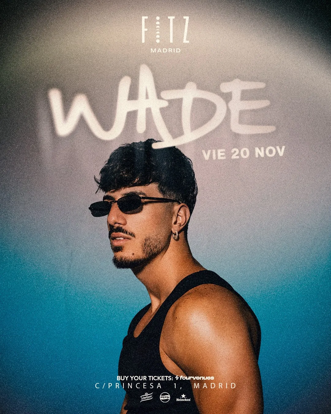 Flyer for WADE x FITZ at Fitz Madrid (Madrid), Friday 20 November 2026