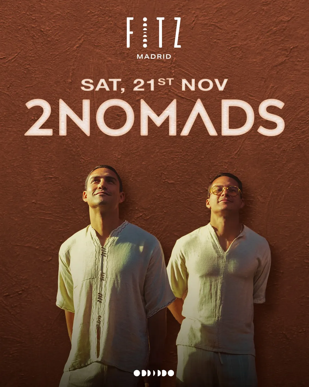Flyer de 2NOMADS x FITZ en Fitz Madrid (Madrid), sábado 21 de noviembre de 2026