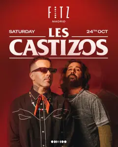 Flyer de LES CASTIZOS x FITZ en Fitz Madrid (Madrid), sábado 24 de octubre de 2026