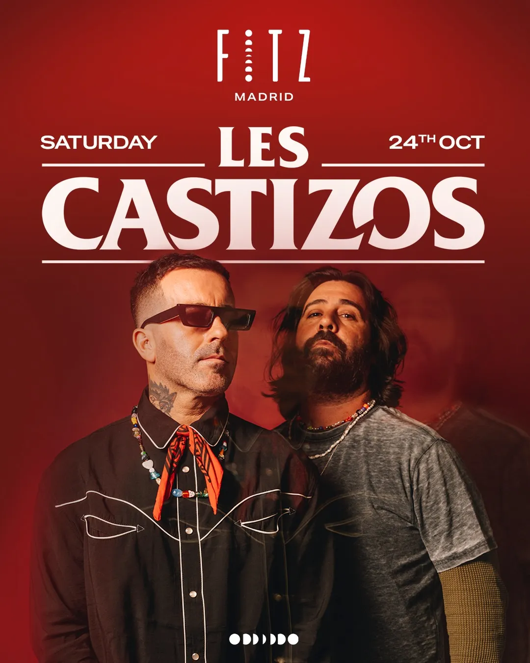 Flyer de LES CASTIZOS x FITZ en Fitz Madrid (Madrid), sábado 24 de octubre de 2026