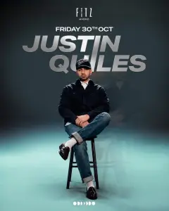 Flyer de JUSTIN QUILES x FITZ en Fitz Madrid (Madrid), viernes 30 de octubre de 2026