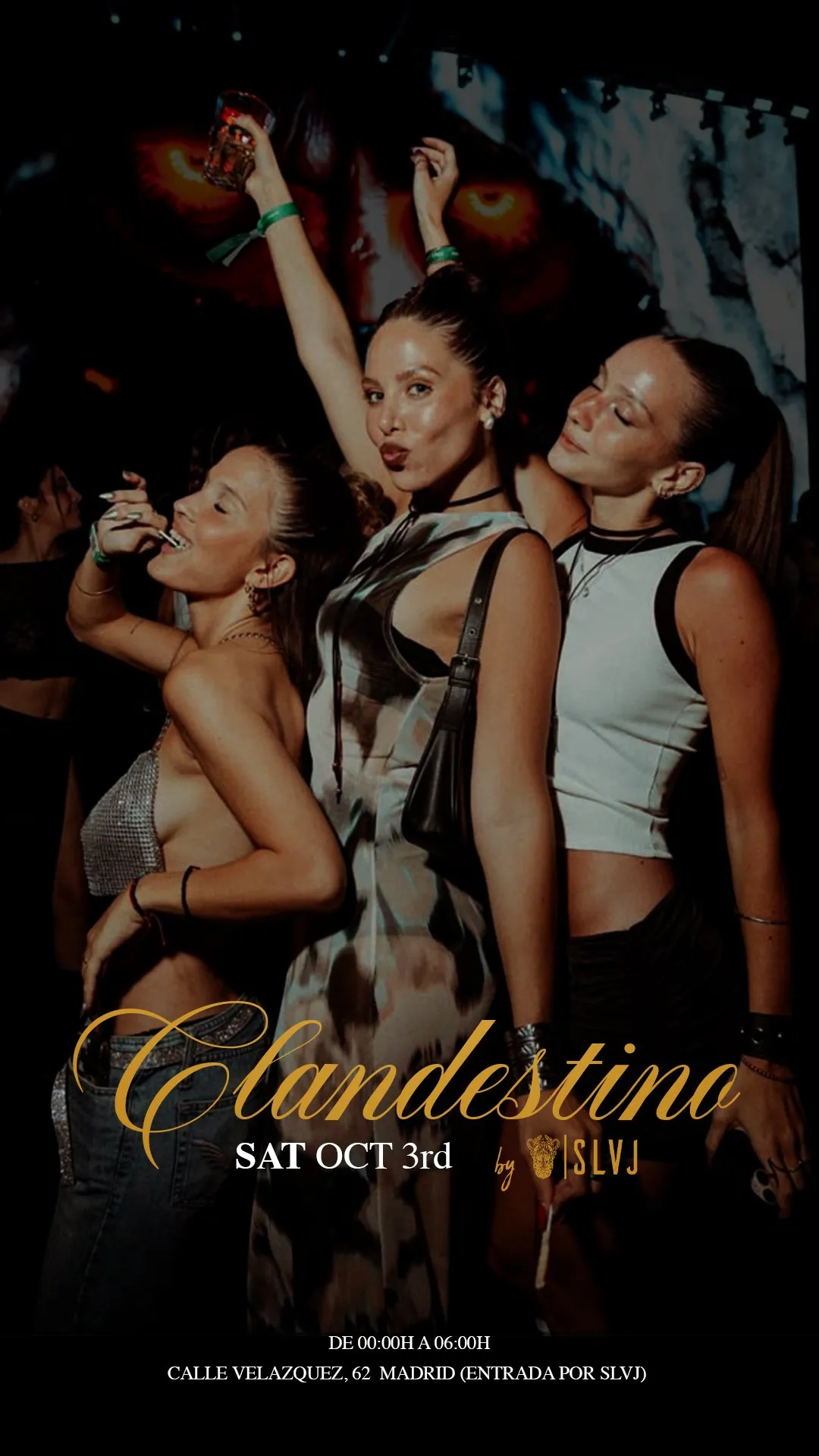 Flyer de CLANDESTINO SATURDAY en Fetén by SLVJ (Madrid), sábado 31 de octubre de 2026