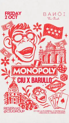 Flyer for BANÖI x BARULLO at Banoi (Madrid), Friday 2 October 2026