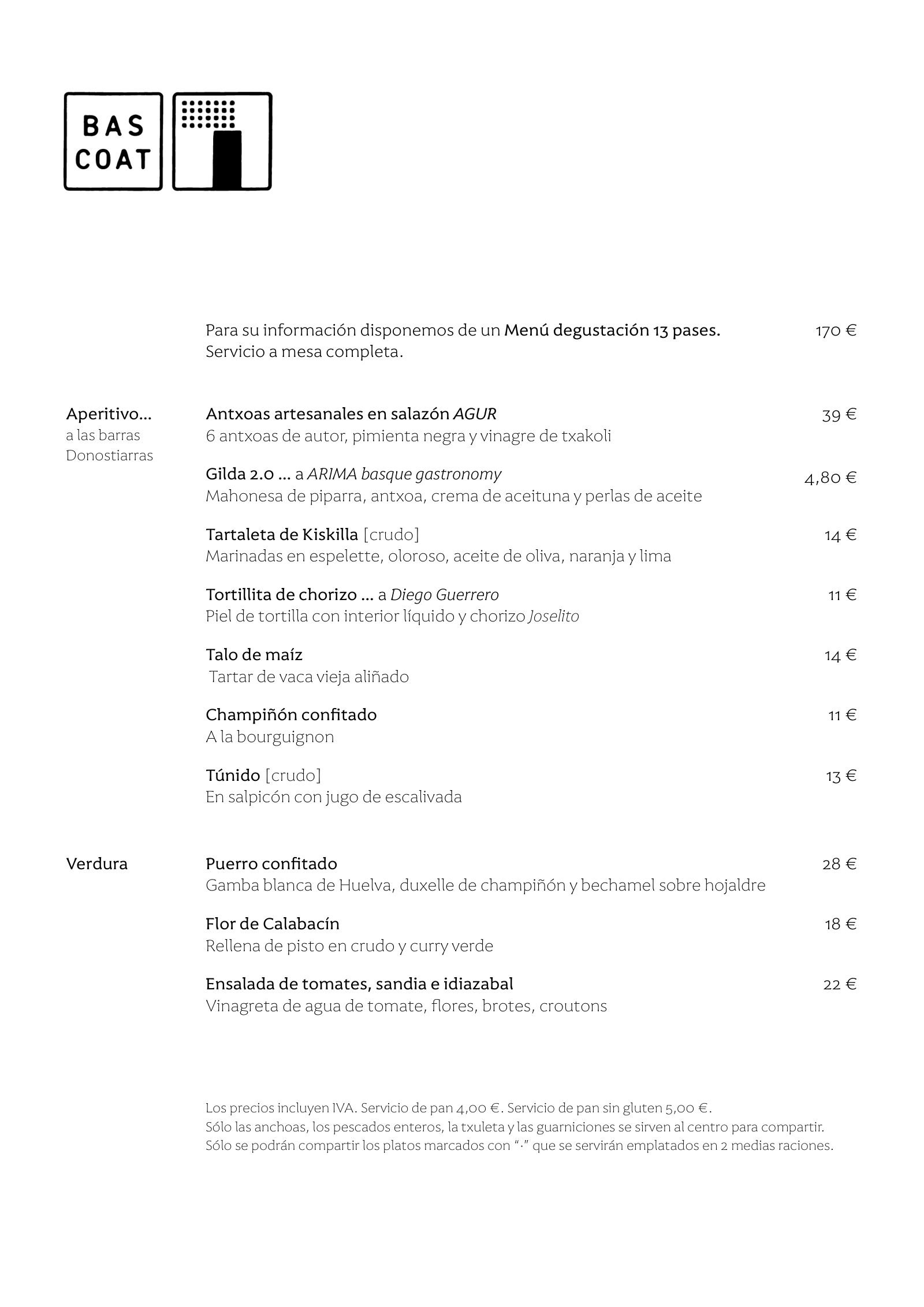 Bascoat: carta