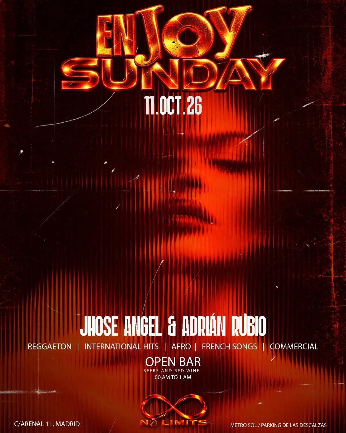 Flyer for DOMINGO JOY ESLAVA at Joy Eslava (Madrid), Sunday 11 October 2026