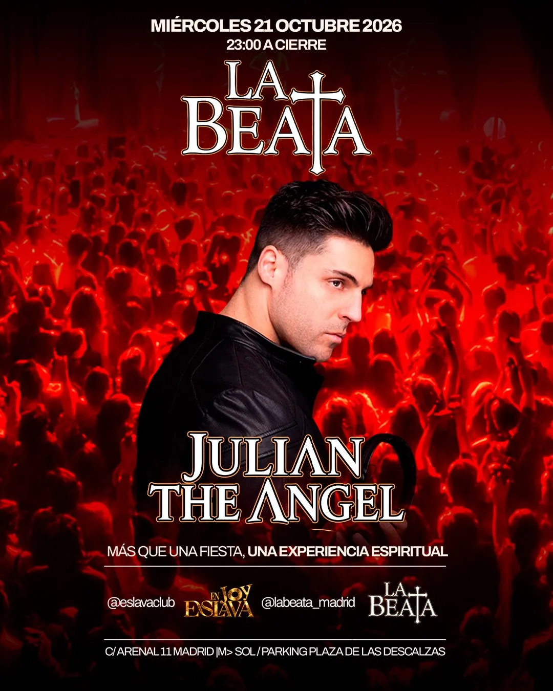 Flyer for LA BEATA JOY ESLAVA at Joy Eslava (Madrid), Wednesday 21 October 2026