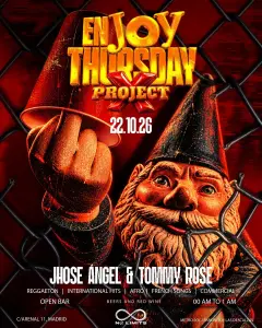 Flyer for JUEVES JOY ESLAVA at Joy Eslava (Madrid), Thursday 22 October 2026
