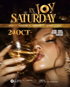 Flyer for SABADO JOY ESLAVA at Joy Eslava (Madrid), Saturday 24 October 2026