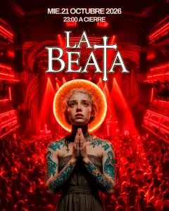 Flyer for LA BEATA JOY ESLAVA at Joy Eslava (Madrid), Wednesday 28 October 2026
