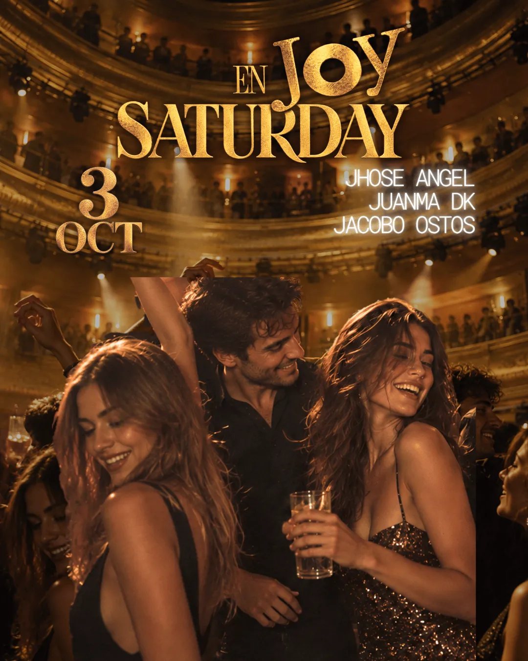 Flyer for SABADO JOY ESLAVA at Joy Eslava (Madrid), Saturday 3 October 2026