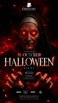 Flyer de HALLOWEEN 🎃 | GROUCHO SEVILLA 🎩 en Groucho (Sevilla), sábado 31 de octubre de 2026
