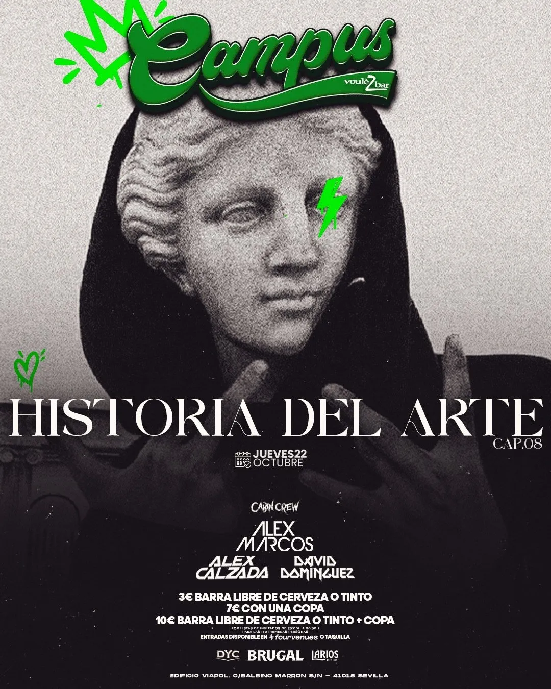 Flyer de CAMPUS VOULEZBAR - JUEVES en Voulezbar (Sevilla), jueves 22 de octubre de 2026