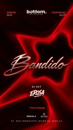 Flyer de SABADO BANDIDO en Bottom (Sevilla), sábado 24 de octubre de 2026