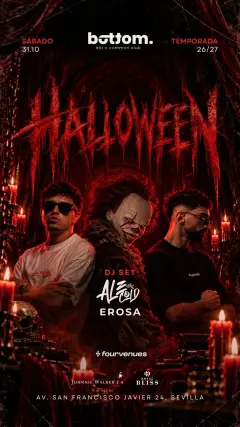 Flyer de HALLOWEEN en Bottom (Sevilla), sábado 31 de octubre de 2026