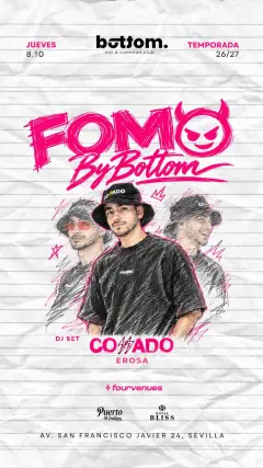 Flyer de JUEVES FOMO en Bottom (Sevilla), jueves 8 de octubre de 2026