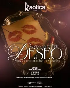 Flyer de SÁBADO - KAÓTICA CLUB en Kaótica Club (Sevilla), sábado 3 de octubre de 2026