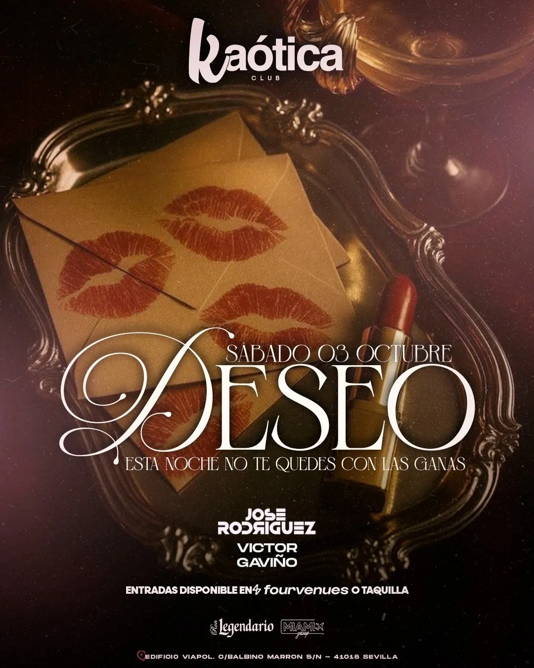 Flyer de SÁBADO - KAÓTICA CLUB en Kaótica Club (Sevilla), sábado 3 de octubre de 2026