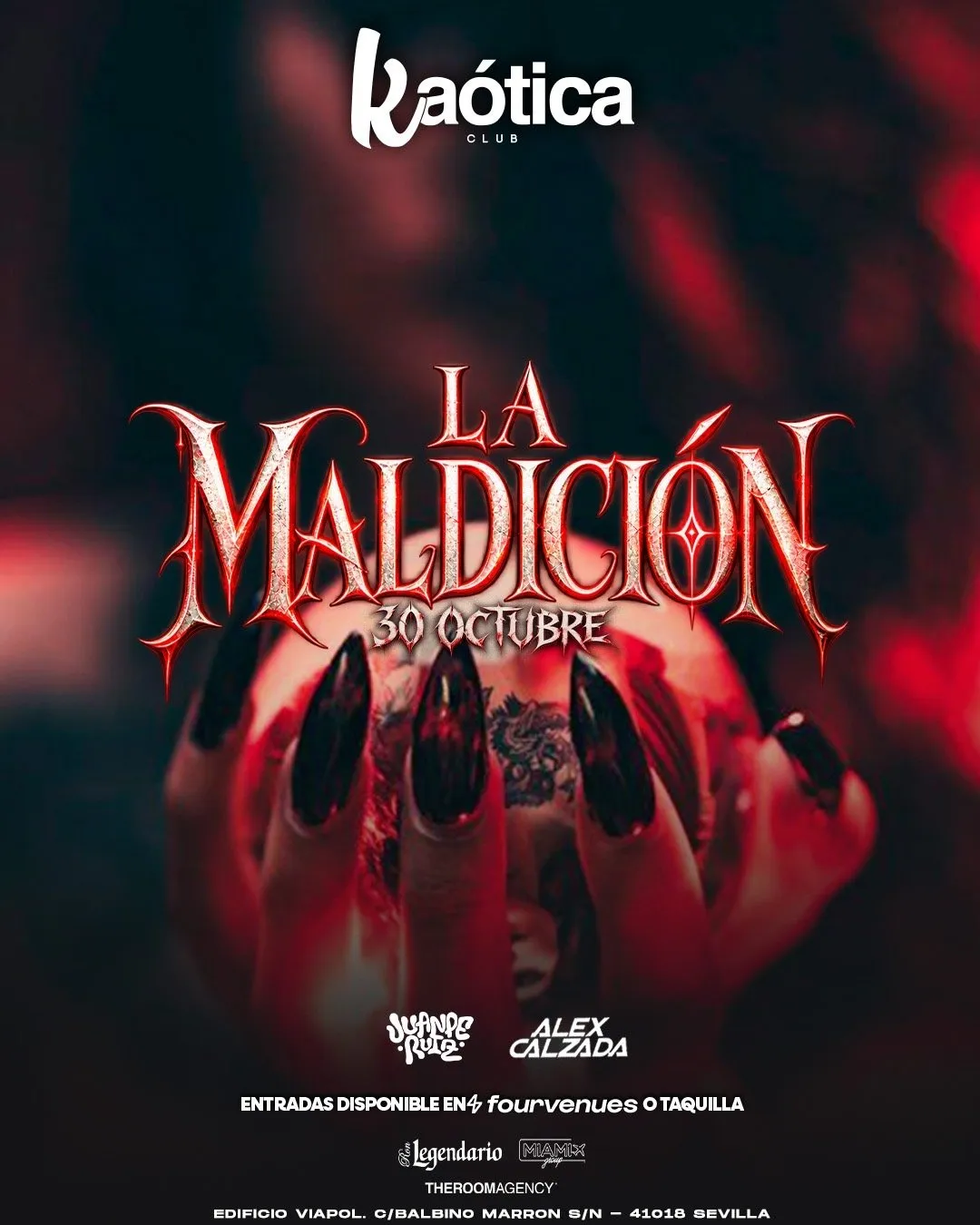 Flyer de VIERNES - KAÓTICA CLUB en Kaótica Club (Sevilla), viernes 30 de octubre de 2026