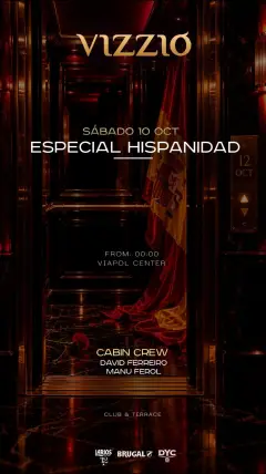 Flyer de 💥 SÁBADO 10💥 en Vizzio Club (Sevilla), sábado 10 de octubre de 2026