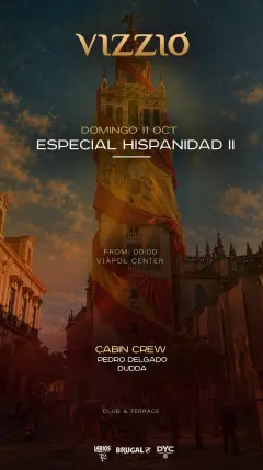 Flyer de 🇪🇸 DOMINGO 11 🇪🇸 en Vizzio Club (Sevilla), domingo 11 de octubre de 2026