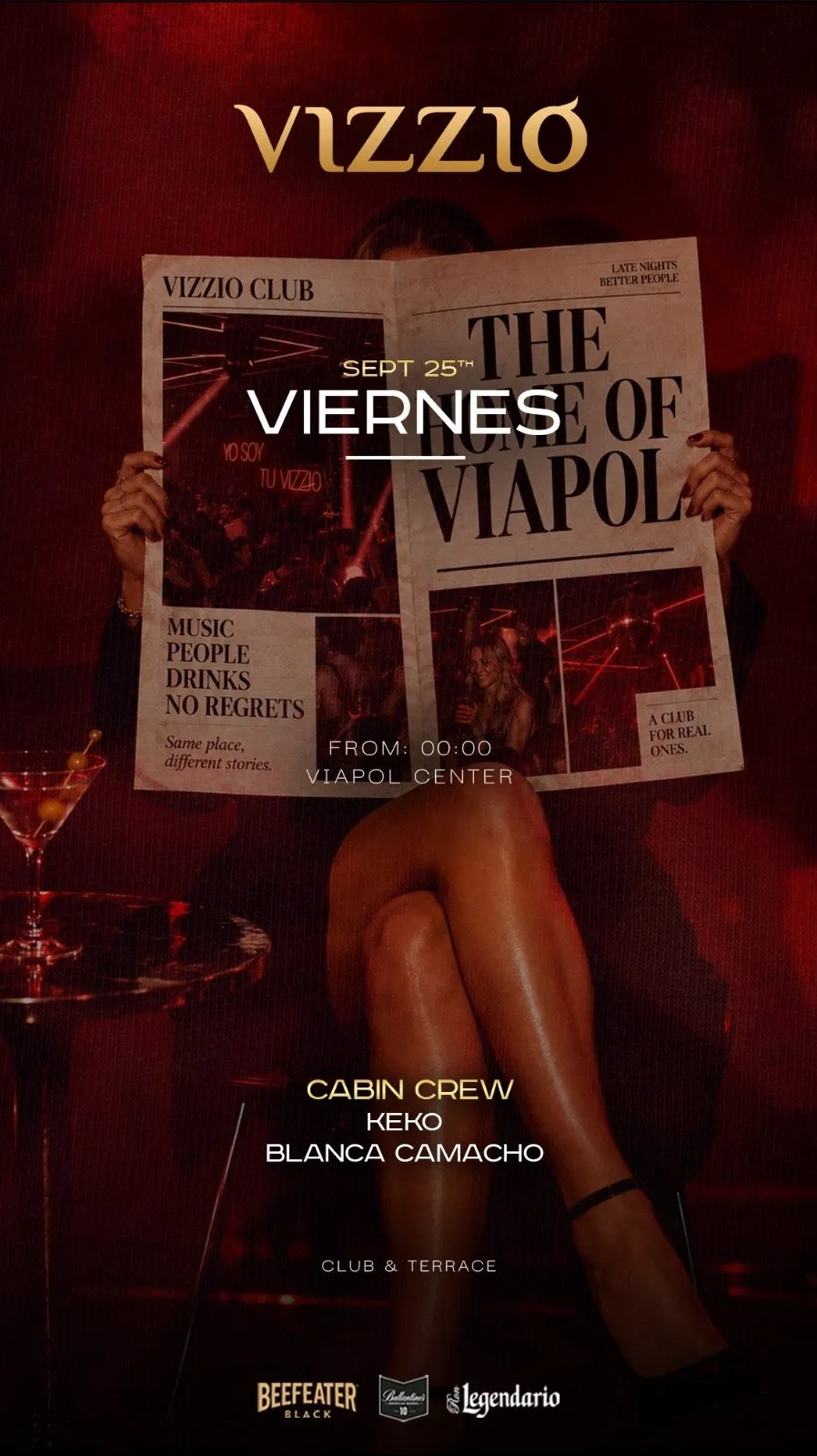 Flyer for ❤️‍🔥 VIERNES 25 ❤️‍🔥 at Vizzio Club (Seville), Wednesday 14 October 2026