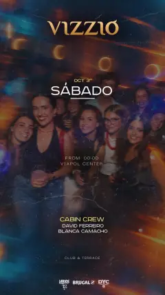 Flyer de 💥 SÁBADO 3💥 en Vizzio Club (Sevilla), sábado 3 de octubre de 2026