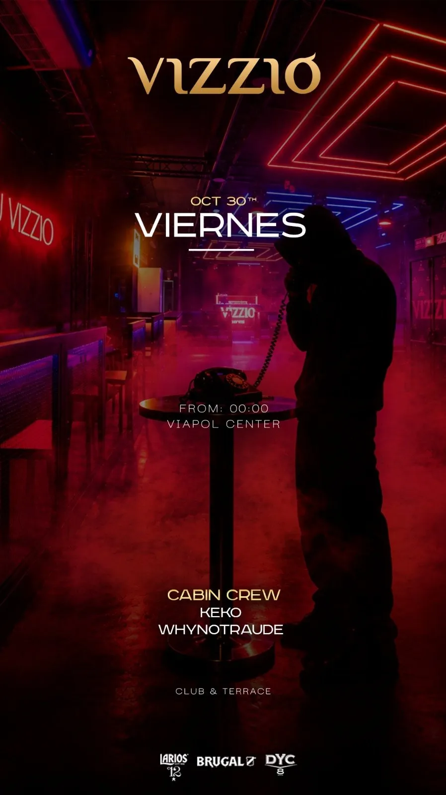 Flyer for ❤️🔥 NO SAINTS ❤️🔥 at Vizzio Club (Seville), Friday 30 October 2026