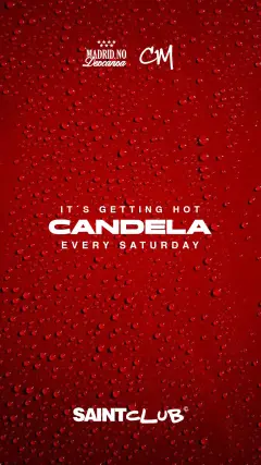 Flyer de CANDELA en Saint Club (Madrid), sábado 3 de octubre de 2026