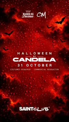 Flyer de HALLOWEEN by CANDELA en Saint Club (Madrid), sábado 31 de octubre de 2026