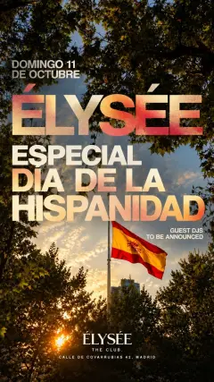 Flyer de CHAMAN - HISPANIDAD en Chamán (Madrid), domingo 11 de octubre de 2026