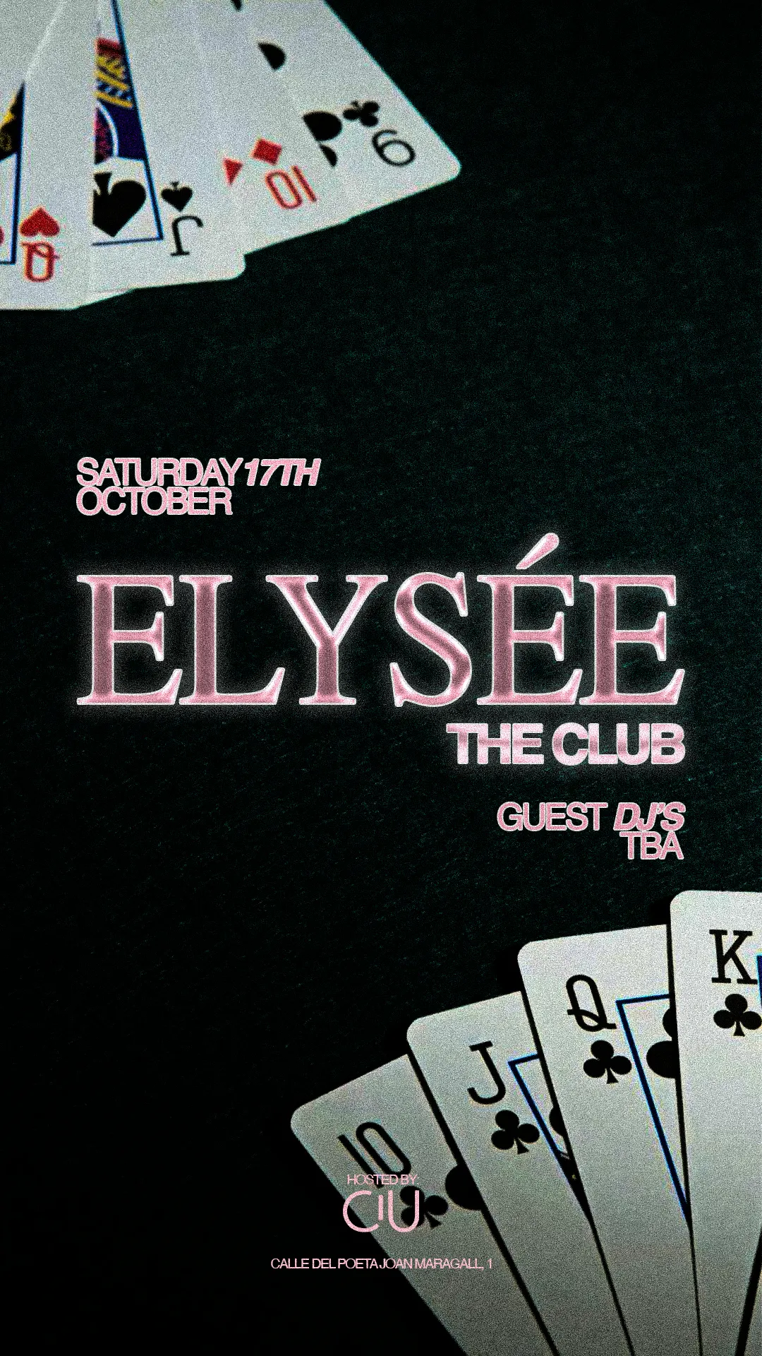 Flyer for CHAMÁN - ÉLYSEÉ at Chamán (Madrid), Saturday 17 October 2026