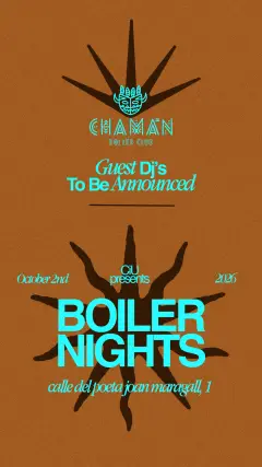 Flyer de CHAMAN en Chamán (Madrid), viernes 2 de octubre de 2026