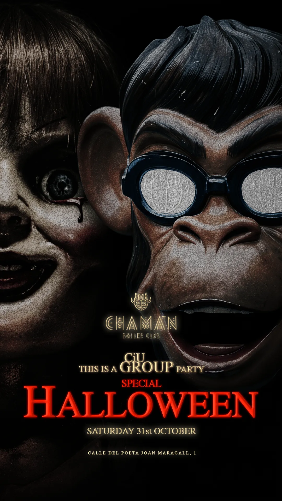 Flyer de HALLOWEEN - CHAMÁN en Chamán (Madrid), sábado 31 de octubre de 2026