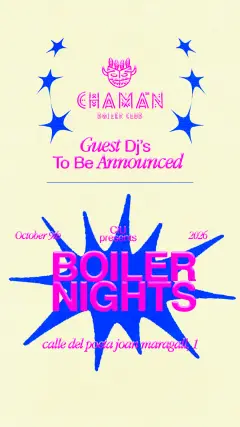 Flyer de CHAMAN en Chamán (Madrid), viernes 9 de octubre de 2026