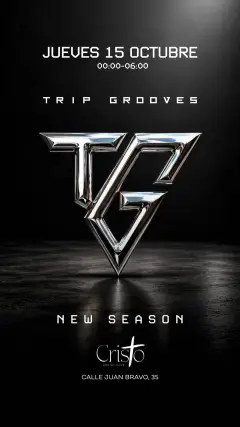 Flyer de Trip Grooves x HDAD en CrisTo Social Club (Madrid), jueves 15 de octubre de 2026