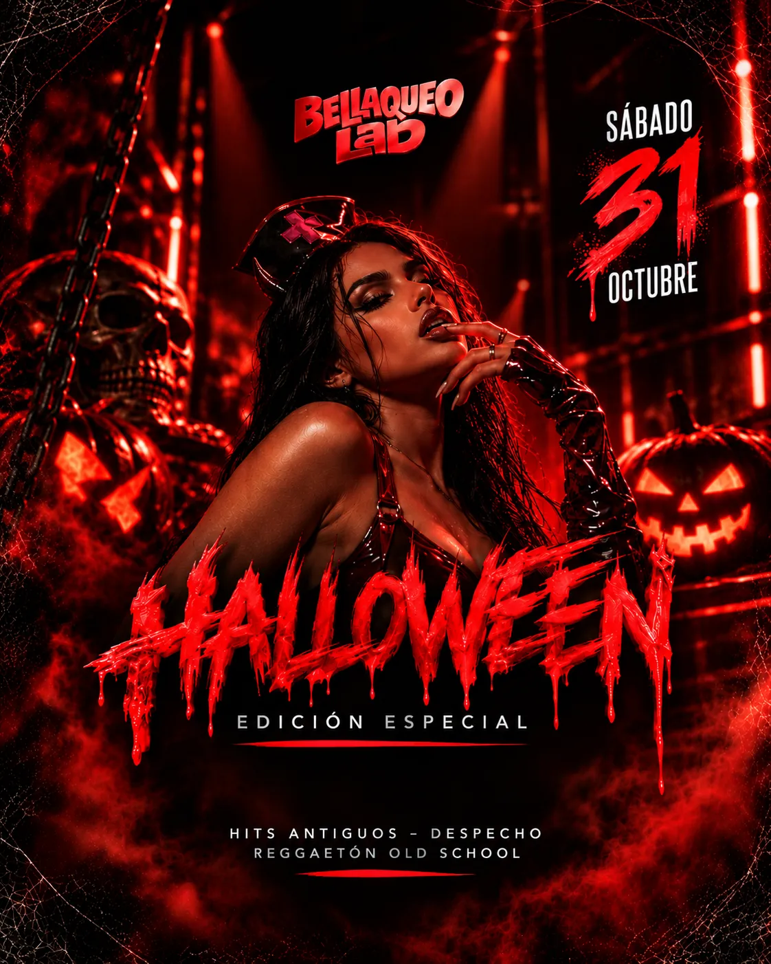 Flyer for BELLAQUELAB HALLOWEEN 🎃 at CrisTo Social Club (Madrid), Saturday 31 October 2026