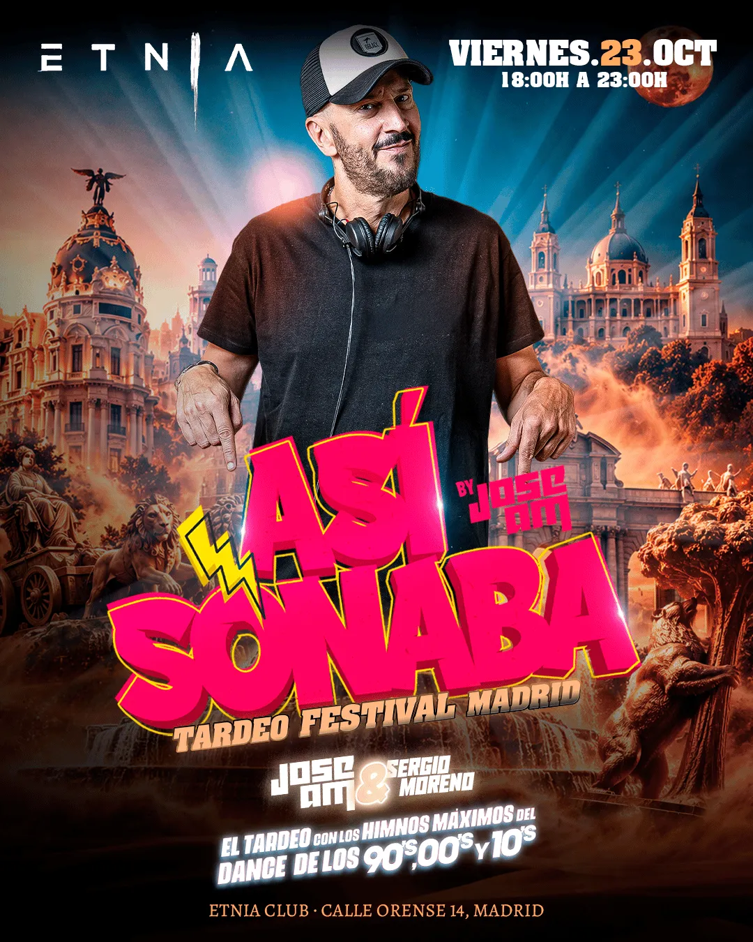Flyer de Tardeo ASI SONABA by Jose AM en Etnia (Madrid), viernes 23 de octubre de 2026