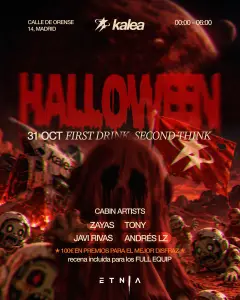Flyer de HALLOWEEN KALEA (Etnia) en Etnia (Madrid), sábado 31 de octubre de 2026